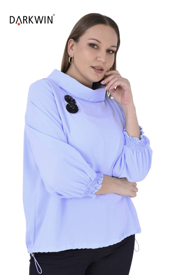 P9631 DARKWIN BLUZ MAVI - 4