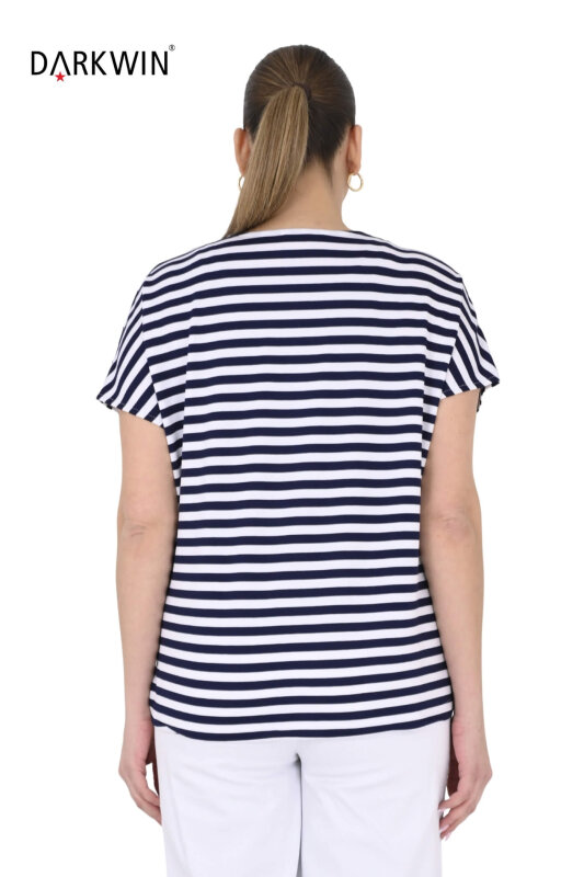 P9642 DARKWIN BLUZ LACI-BEYAZ - 3