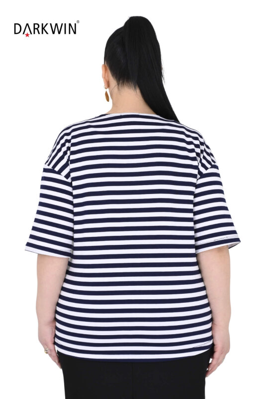 P9643 DARKWIN BLUZ LACI-BEYAZ - 3