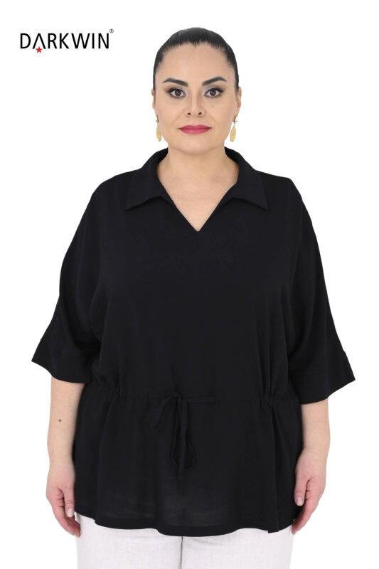 P9644 DARKWIN BLUZ SIYAH - DARKWIN
