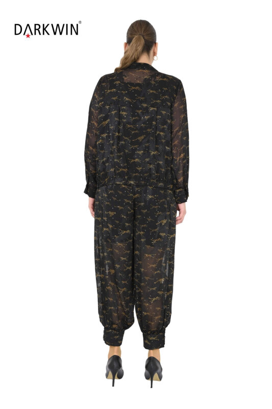 P9645 DARKWIN BLUZ-PANTOLON SIYAH - 3