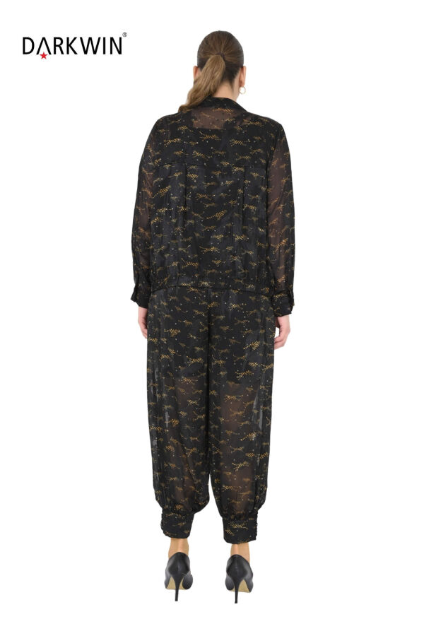 P9645 DARKWIN BLUZ-PANTOLON SIYAH - 3