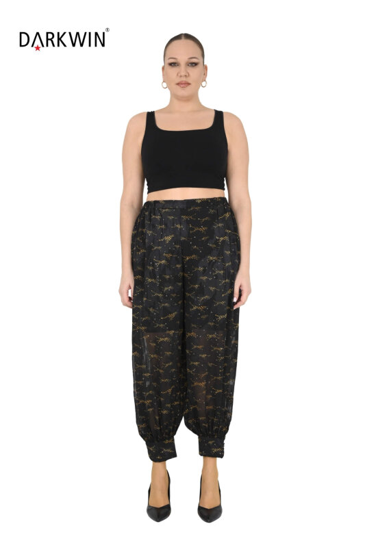 P9645 DARKWIN BLUZ-PANTOLON SIYAH - 5