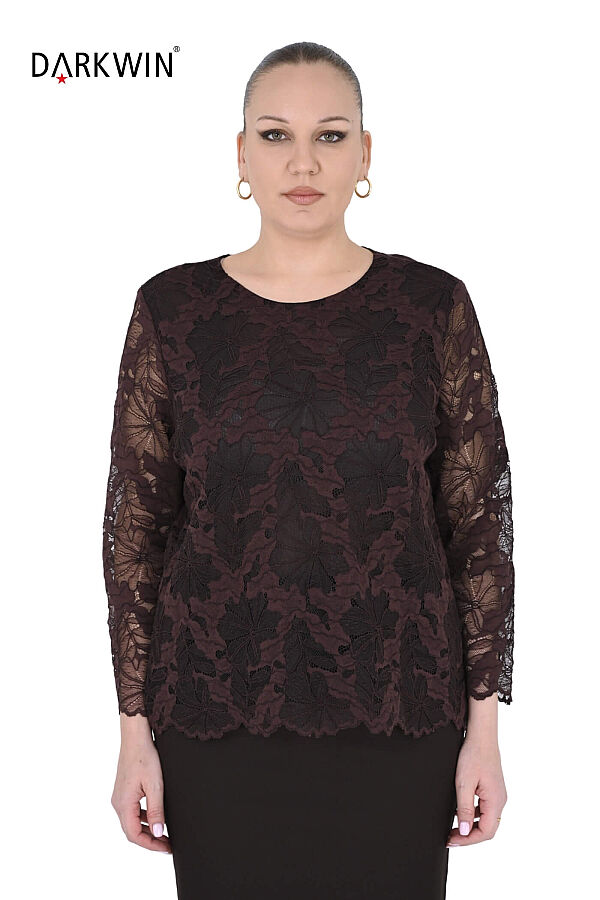 P9656-B DARKWIN BLUZ KAHVE - 1