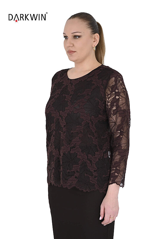 P9656-B DARKWIN BLUZ KAHVE - DARKWIN (1)