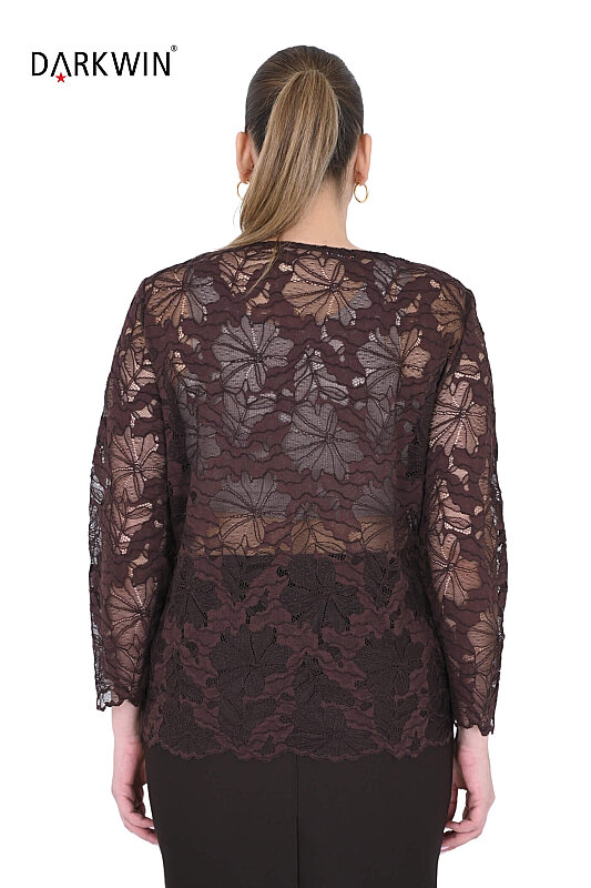P9656-B DARKWIN BLUZ KAHVE - 3