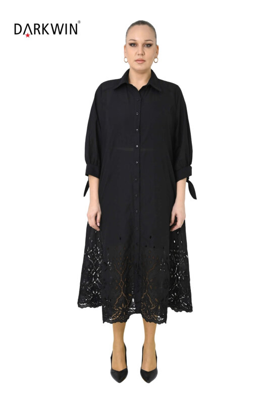 P9666 DARKWIN ELBİSE SIYAH - DARKWIN
