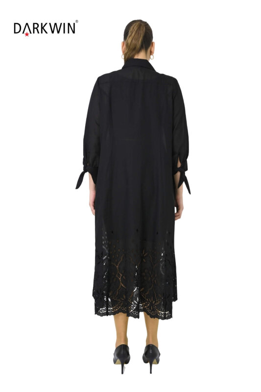 P9666 DARKWIN ELBİSE SIYAH - 3