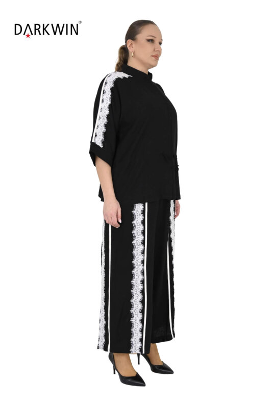P9667 DARKWIN BLUZ-PANTOLON SIYAH - DARKWIN (1)