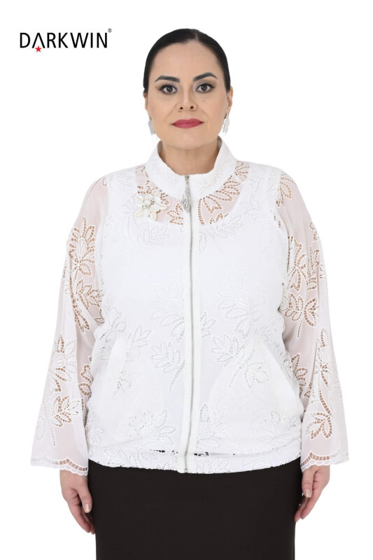 P9675 DARKWIN CEKET BEYAZ - DARKWIN