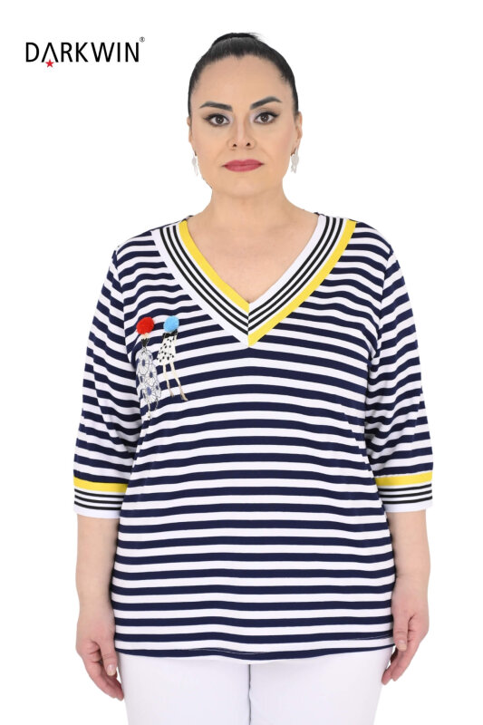 P9681 DARKWIN BLUZ LACI-BEYAZ - DARKWIN (1)