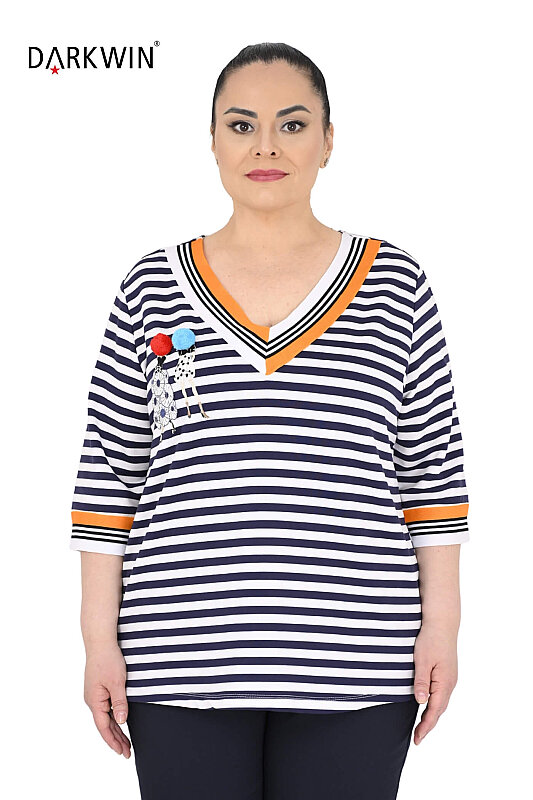P9681 DARKWIN BLUZ LACI-BEYAZ - DARKWIN (1)