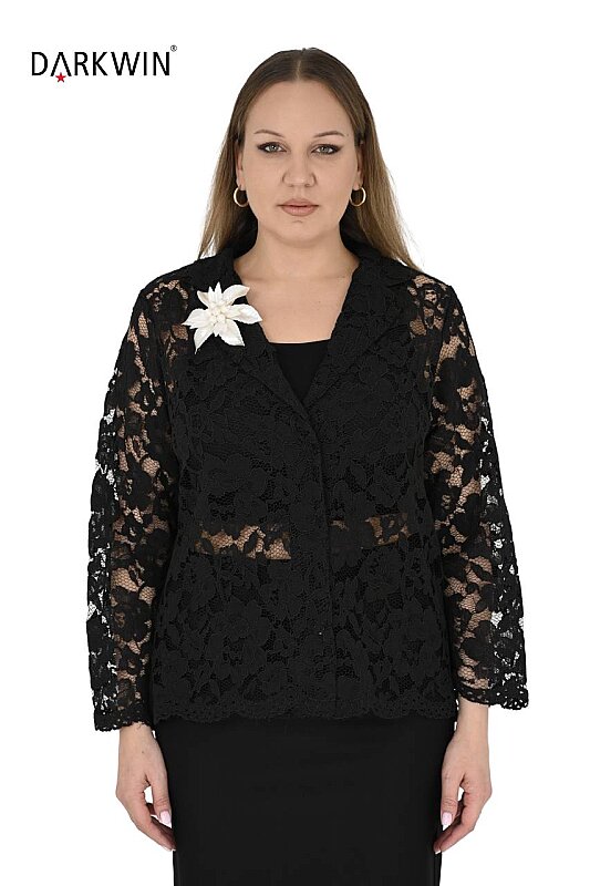 P9688-B DARKWIN BLUZ SIYAH - DARKWIN