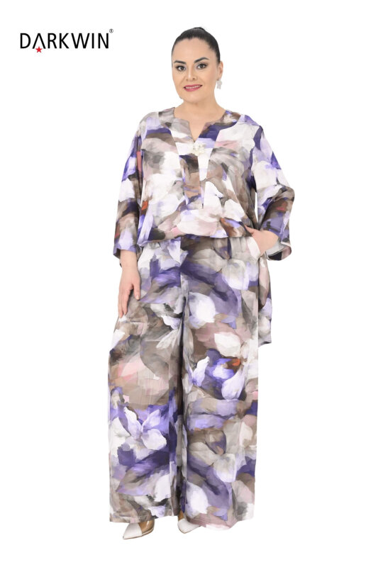 P9694 DARKWIN BLUZ-ETEK DESENLI - 4