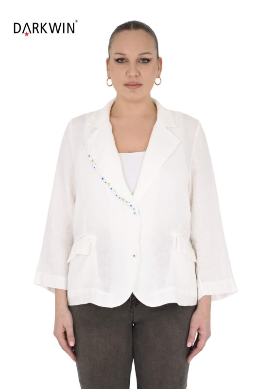 P9696 DARKWIN CEKET BEYAZ - DARKWIN