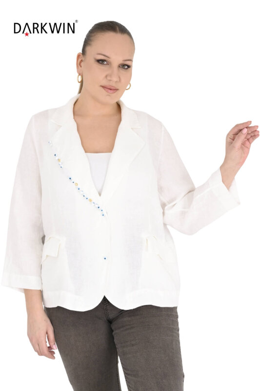 P9696 DARKWIN CEKET BEYAZ - 5