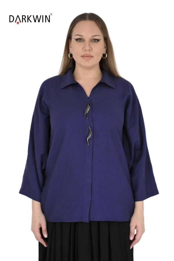 P9698 DARKWIN GÖMLEK LACIVERT - 1