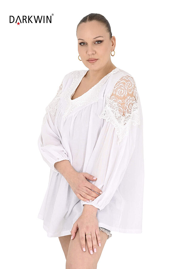 P9703 DARKWIN BLUZ BEYAZ - 4