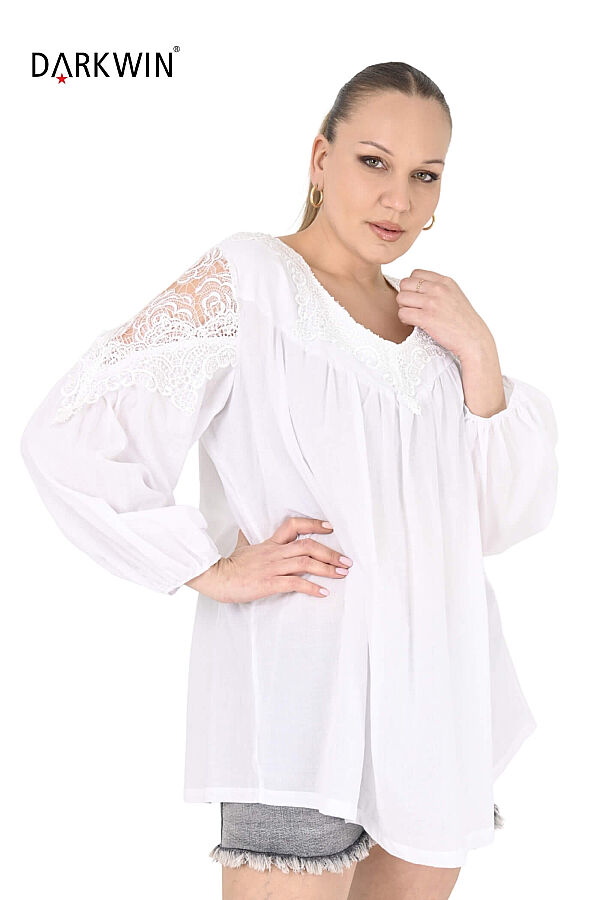 P9703 DARKWIN BLUZ BEYAZ - 5