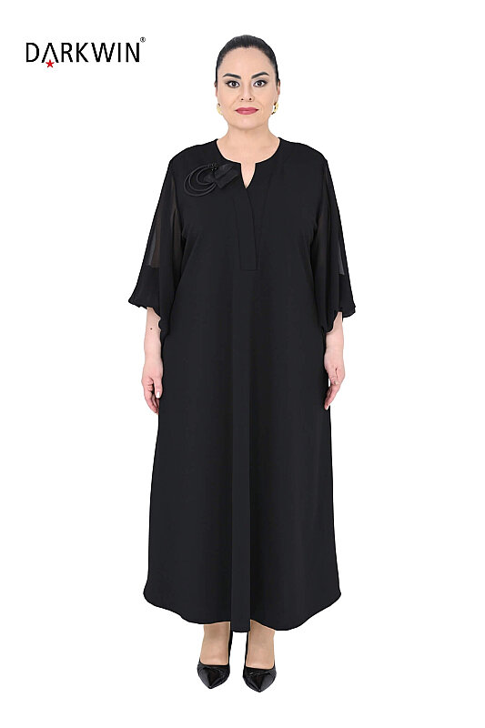 P9843 DARKWIN ELBİSE SIYAH - DARKWIN