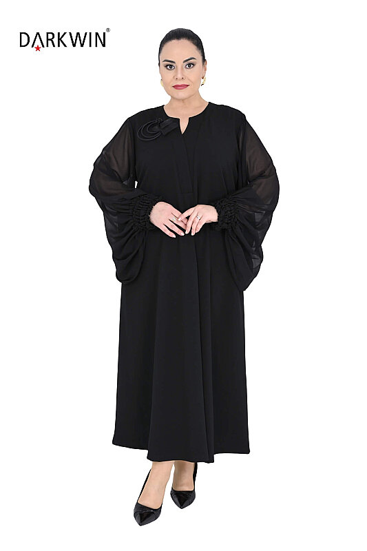 P9843 DARKWIN ELBİSE SIYAH - 4