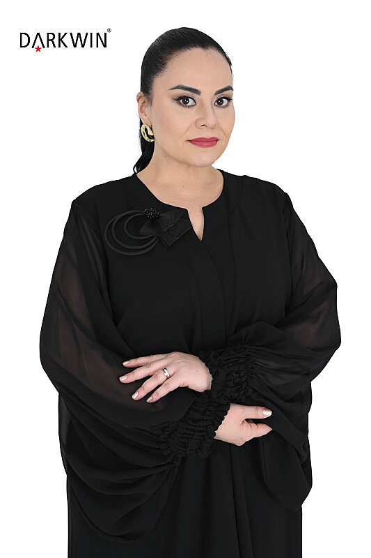 P9843 DARKWIN ELBİSE SIYAH - 5