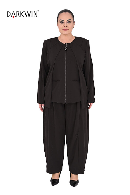 P9844 DARKWIN CEKET-PANTOLON KAHVE - DARKWIN