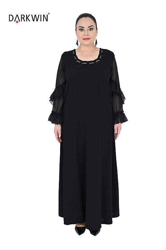 P9851 DARKWIN ELBİSE SIYAH - DARKWIN