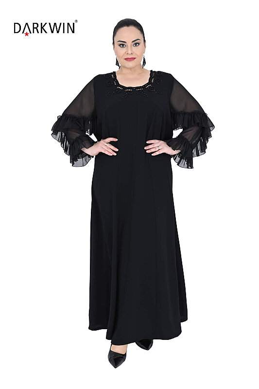 P9851 DARKWIN ELBİSE SIYAH - DARKWIN (1)