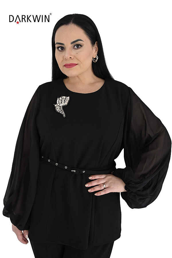 P9853 DARKWIN BLUZ-PANTOLON SIYAH - 4