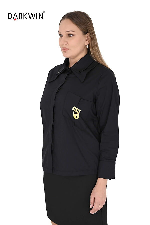 P9866 DARKWIN GÖMLEK SIYAH - 2