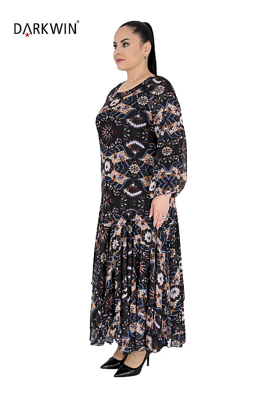 P9872 DARKWIN ELBİSE SAKS - DARKWIN (1)