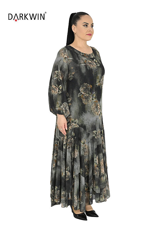 P9872 DARKWIN ELBİSE YESIL - DARKWIN (1)