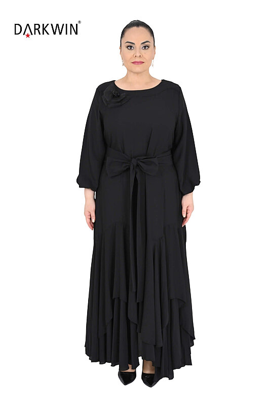 P9873 DARKWIN ELBİSE SIYAH - DARKWIN