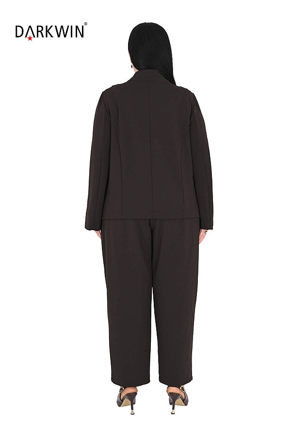 P9893 DARKWIN BLUZ-PANTOLON KAHVE - 3