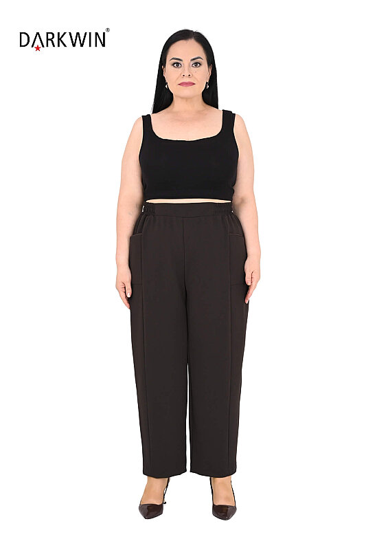 P9893 DARKWIN BLUZ-PANTOLON KAHVE - 5