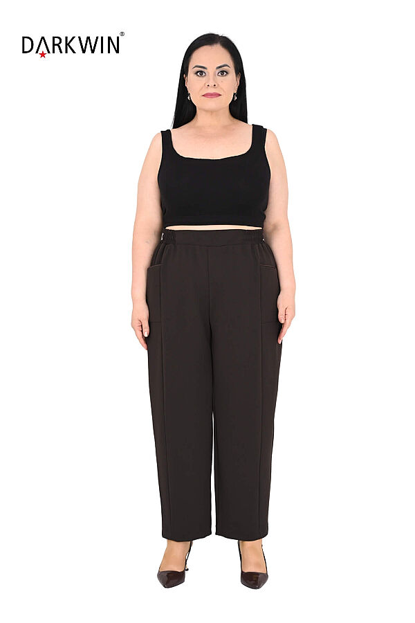 P9893 DARKWIN BLUZ-PANTOLON KAHVE - 5