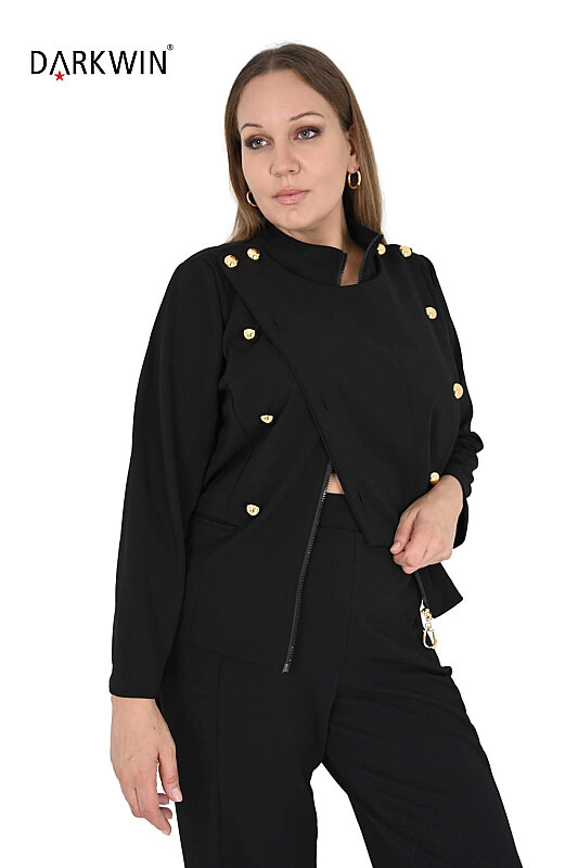 P9893 DARKWIN BLUZ-PANTOLON SIYAH - 4