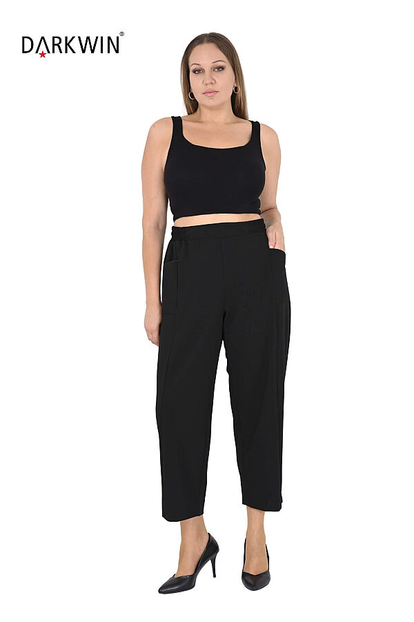 P9893 DARKWIN BLUZ-PANTOLON SIYAH - 5