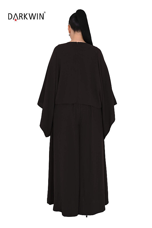 P9917 DARKWIN BLUZ-PANTOLON KAHVE - 3