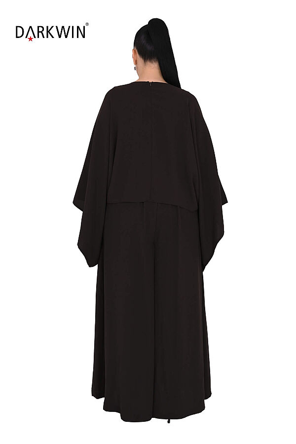 P9917 DARKWIN BLUZ-PANTOLON KAHVE - 3