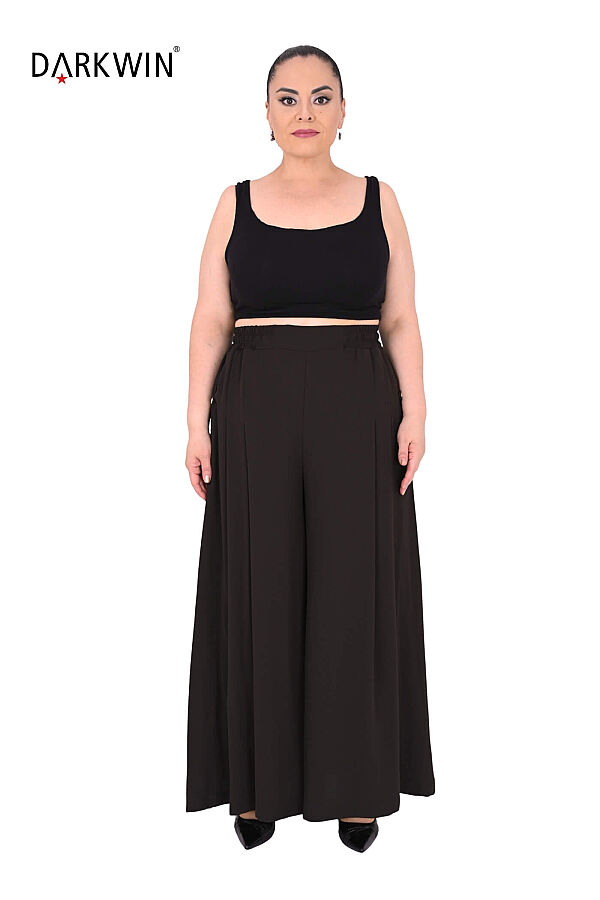 P9917 DARKWIN BLUZ-PANTOLON KAHVE - 4