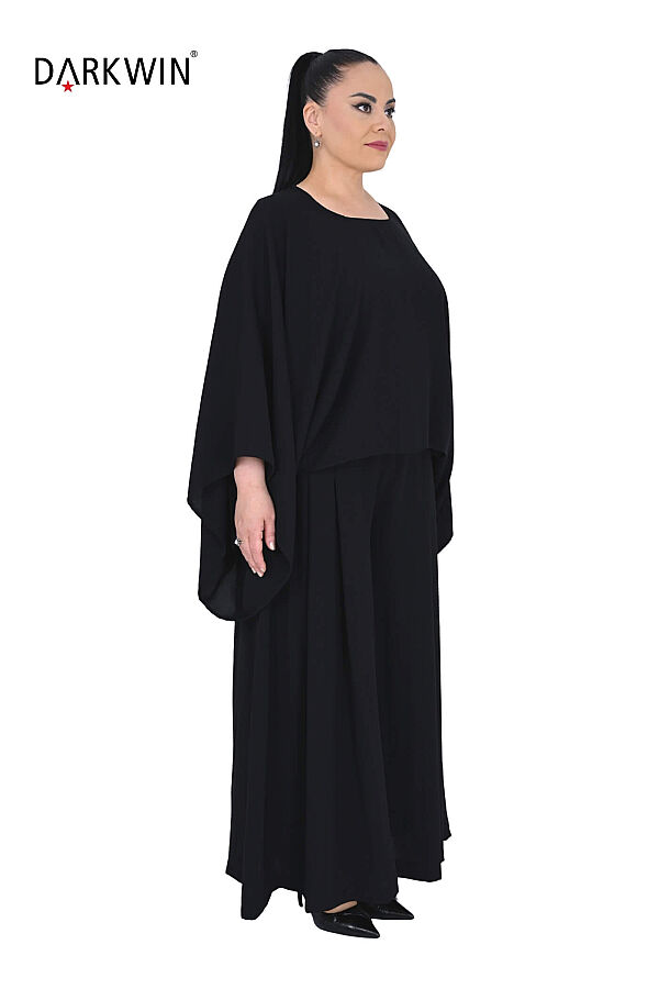 P9917 DARKWIN BLUZ-PANTOLON SIYAH - 2