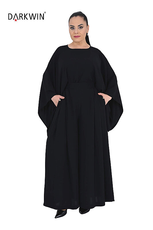 P9917 DARKWIN BLUZ-PANTOLON SIYAH - 4