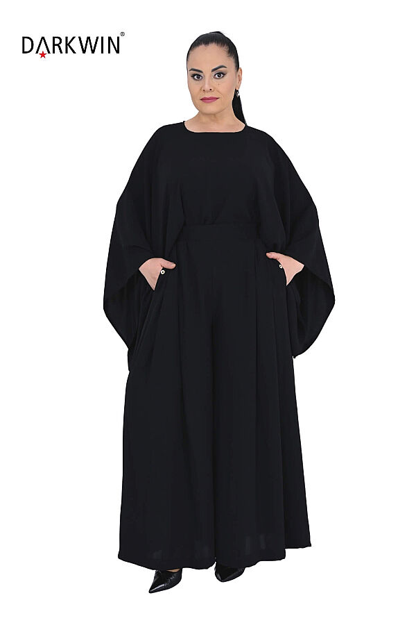 P9917 DARKWIN BLUZ-PANTOLON SIYAH - 4