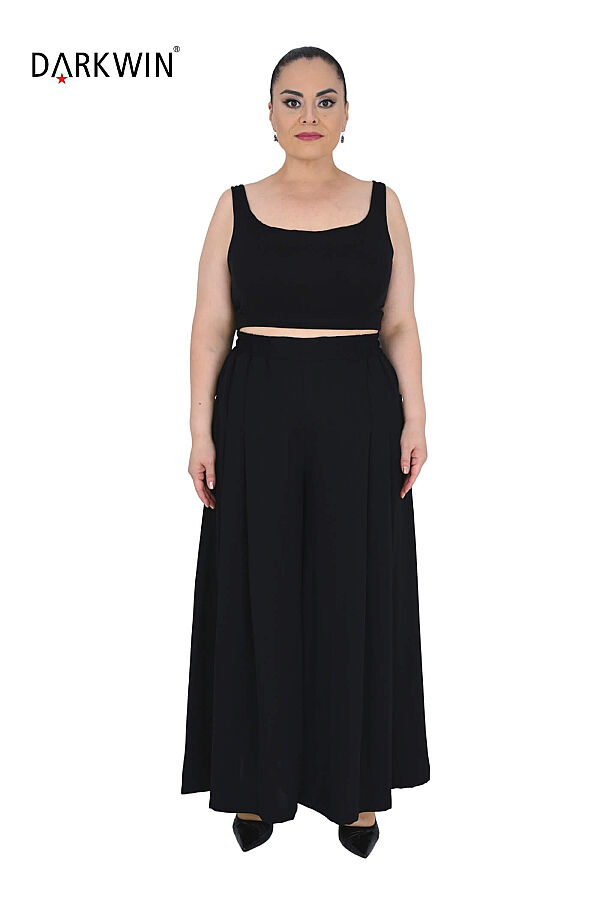 P9917 DARKWIN BLUZ-PANTOLON SIYAH - 5