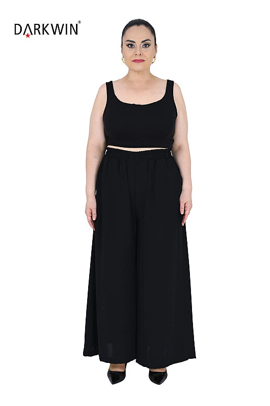 P9925 DARKWIN BLUZ-PANTOLON SIYAH - 6