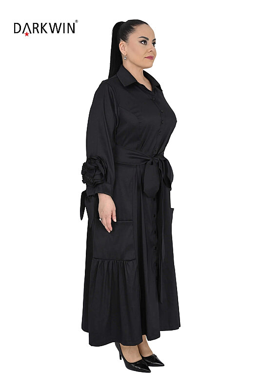 P9935 DARKWIN ELBİSE SIYAH - DARKWIN (1)