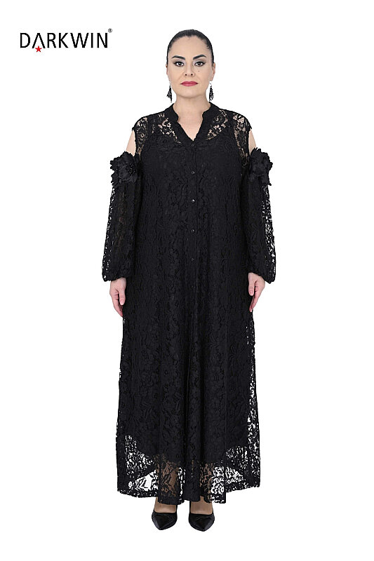 P9937 DARKWIN ELBİSE 2 Lİ SIYAH - DARKWIN