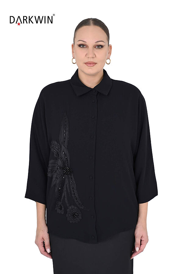 P9961 DARKWIN GÖMLEK SIYAH - 1